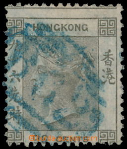 151621 - 1863 SG.19, Královna Viktorie 96c hnědošedá, modré raz