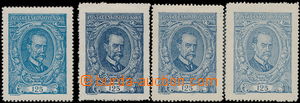 151662 -  Pof.140aII, 125h ultramarine type II + 3 pcs of stamp. with