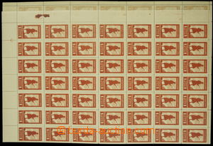 151670 - 1919 COUNTER SHEET / Pof.PP4B, value 1R brown, complete 105 