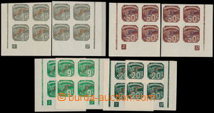 151817 - 1939 Alb.NV4, NV7, NV8, NV9, Novinové s přetiskem, 4 dvoji