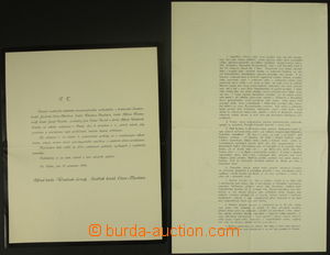 151828 - 1916 AUSTRIA-HUNGARY printed bilingual declaration zástupc