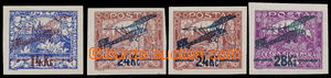 151838 -  Pof.L1-3, I. provisional air mail stmp., value 24Kč/500h b
