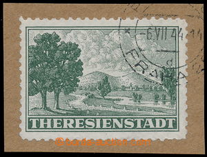 151854 - 1944 Pof.Pr1A, Admission stmp Terezín, on small cut-square 