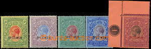 151951 - 1912-1921 SG.56-60, Jiří V., 4R-20R modrá, 20R červená 