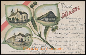 152006 - 1903 MIROTICE - 3-okénková litografie, trojlístek, mj. ro