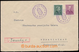 152052 - 1938 Reg letter to Bratislava, franked with. Hungarian posta