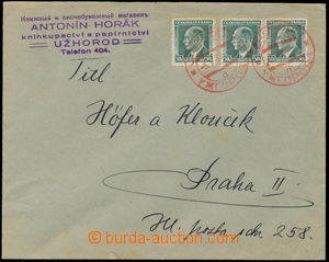 152068 - 1938 dopis s firemním raz. zaslaný do Prahy, vyfr. zn. Ben