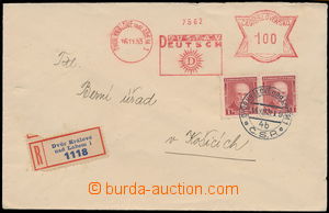 152071 - 1933 R-dopis vyfr. otiskem výplatního stroje OVS 1Kč GUST