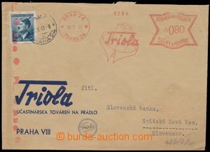 152076 - 1943 dopis adresovaný na Slovensko, vyfr. otiskem výplatn