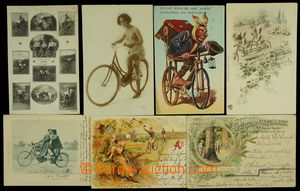152105 - 1895-1915 CYKLISTIKA  sestava 7ks pohlednic, mj. J.Šmela a 