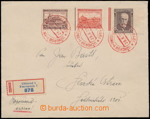 152189 - 1928 R+Ex-dopis z Užhorodu do Ostravy, vyfr. zn. emise Jubi