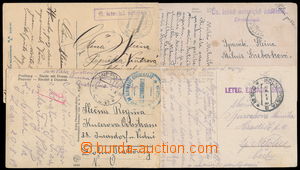 152328 - 1919-20 LETECKÉ ÚTVARY  sestava 4ks pohlednic s různými 