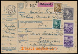 152338 - 1943 COF34, whole parcel card sent express, with A. Hitler.,
