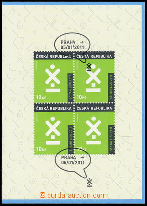 152399 - 2011 PRL2, advertising sheet Czech Post Census, home/houses 