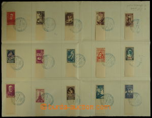 152401 - 1940 pamětní list s francouzskými známkami a PR ČESKOSL