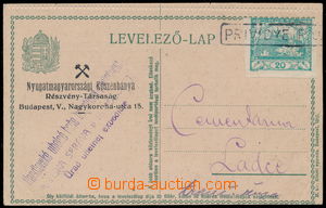 152403 - 1920 CPŘ28  Hungarian PC Crown 8f, commercial additional pr
