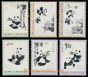 152417 - 1973 Mi.1126-1131, Giant Panda, complete set; cat. 380€