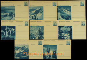 152434 - 1957 CDV134/1-8, Vrátna dolina, kompletní série; pěkná 