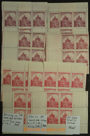 152472 - 1939 [COLLECTIONS] Pof.28-35, selection of bloks of four iss