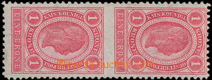 152504 - 1899 Mi.81UM, Franz Josef 1K červená, svislá 2-páska s v