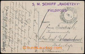 152534 - 1914 S.M.SCHIFF RADETZKY + FELDPOST,  řádkové fialové gu