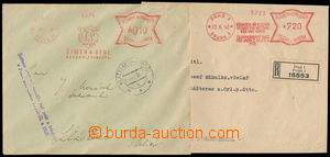 152539 - 1939-42 comp. 2 pcs of letters, 1x Reg letter franked with. 
