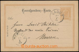 152540 - 1899 Austrian postcard 2 Kreuzer, issue 1890, CDS VADUZ 17/1