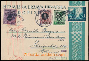 152544 - 1941 dopisnice 1K, Mi.P2A, zaslaná do Protektorátu, dofran