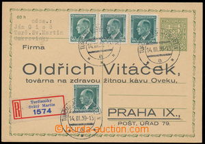 152567 - 1939 CDV65, předběžná čs. dopisnice Znak se soukromým 