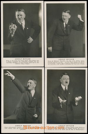 152593 - 1927 Adolf Hitler, sestava 4ks žánrových fotopohlednic s 