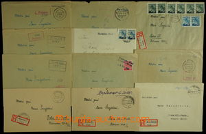152664 - 1945 comp. 11 pcs of letters with provisory postmarks, i.a. 