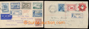 152721 - 1935-36 comp. of 2 postcards of Reg entires addressed to Cze