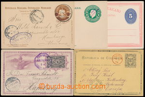 152763 - 1893-1903 comp. of 5 pcs of postcards, 3 pcs of Mexico, 1x s