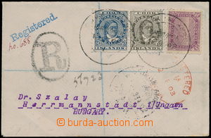 152778 - 1903 Reg letter to Hungary (!) with SG.32-34, three-colour f