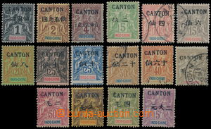 152783 - 1903 CANTON  francouzská pošta Mi.17-32, Yv. 1-16, přetis