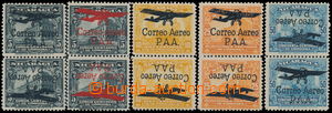 152788 - 1929 ZT Mi.483-485, Letecké, 5 párů z emise Vládní budo