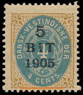 152790 - 1905 Mi.38, Facit 29var, 4C modrá / žlutohnědá; velmi p