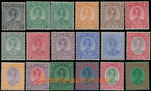 152815 - 1935 SG.29-46, Sultán Bakar, 1C-5$, kat. £150
