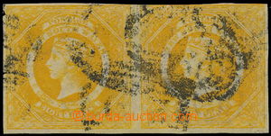 152838 - 1855 SG.97, 3P zlatožlutá, vodorovná 2-páska, raz. 29, n