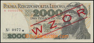 152861 - 1977 POLAND  2000 zloty, 1977, set A 0000000 WZÓR No. 0977;