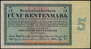 152893 - 1923 GERMANY  5 rentemarek, 1923, set D 5451951; quality VF/