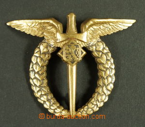 153217 - 1923- Odznak polního pilota, po r. 1923, pozlacený bronz, 