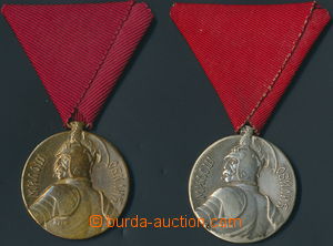 153284 -  Medal Medal of Courage M. Obilič, 1x gilt OK, 1x silver (w