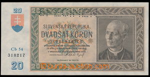 153385 - 1939 Ba.47b, 20Ks, set Cb54, Specimen