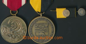 153424 - 1962 DOLNÍ SASKO  Medaile Povodeň 1952, pozlacený bronz +