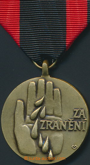 153677 - 1993- Medal For/Behind zranění, patonvaný bronze; VRV, wi