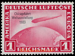 153706 - 1933 Mi.496, CHICAGOFAHRT 1933, hodnota 1RM červená, nejdr