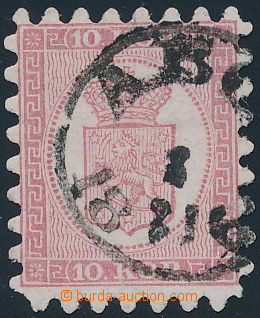 153708 - 1860 Mi.4A, Coat of arms 10k pink, almost complete CDS ABO (