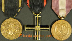 153714 - 1918- Medaile za 10 let služby + Medaile nezávislosti + K
