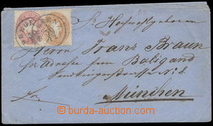 153737 - 1863 dopis adresovaný do Německa vyfr. zn. 10 + 5Kr, Mi. 3